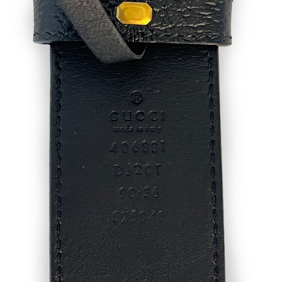Gucci Black Belt Size 85 - Picture 3 of 4
